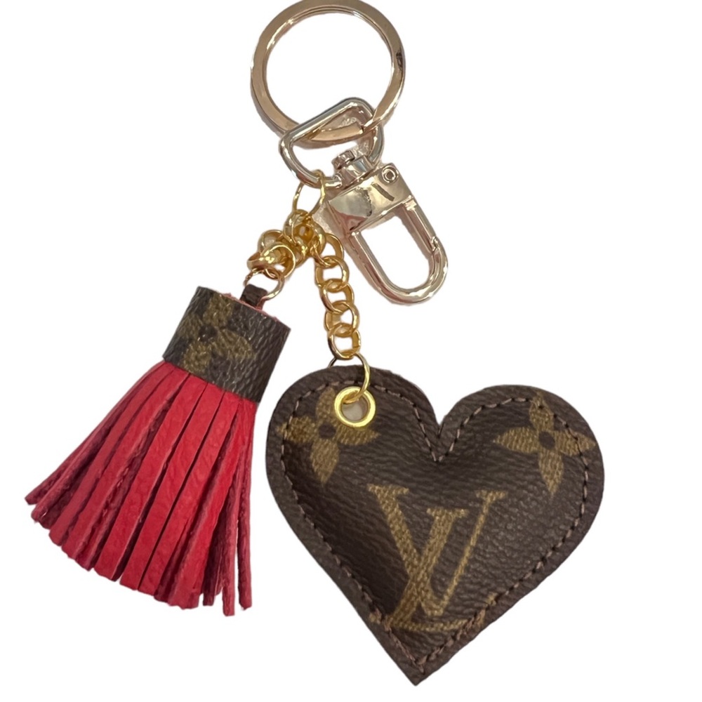 LOUIS VUITTON UPCYCLE KEYCHAIN, Authentic Canvas